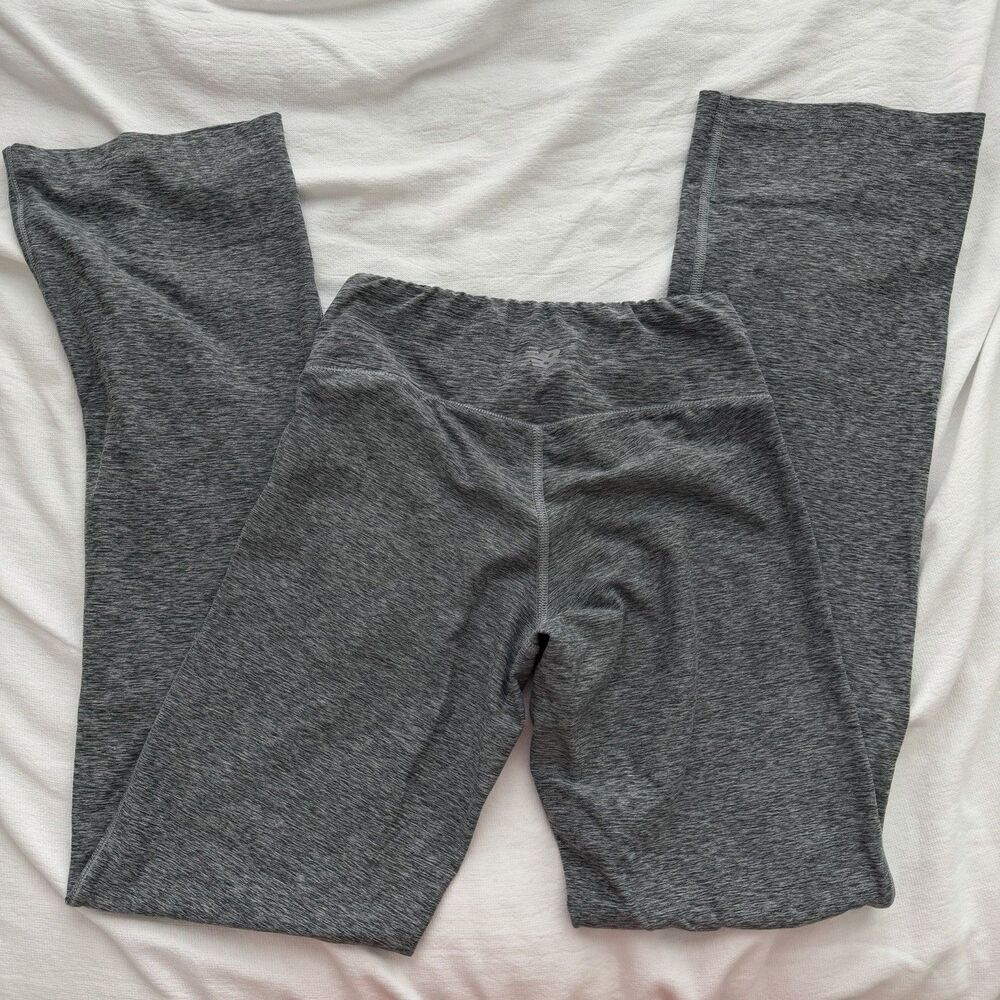 New Balance NB Dry Women’s Heather Gray Ankle Leggings Stretch Elastic Waist S